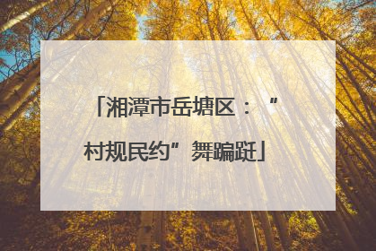 湘潭市岳塘区：“村规民约”舞蹁跹